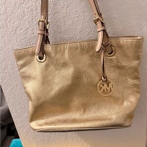 MICHAEL Michael Kors Metallic Gold Tote